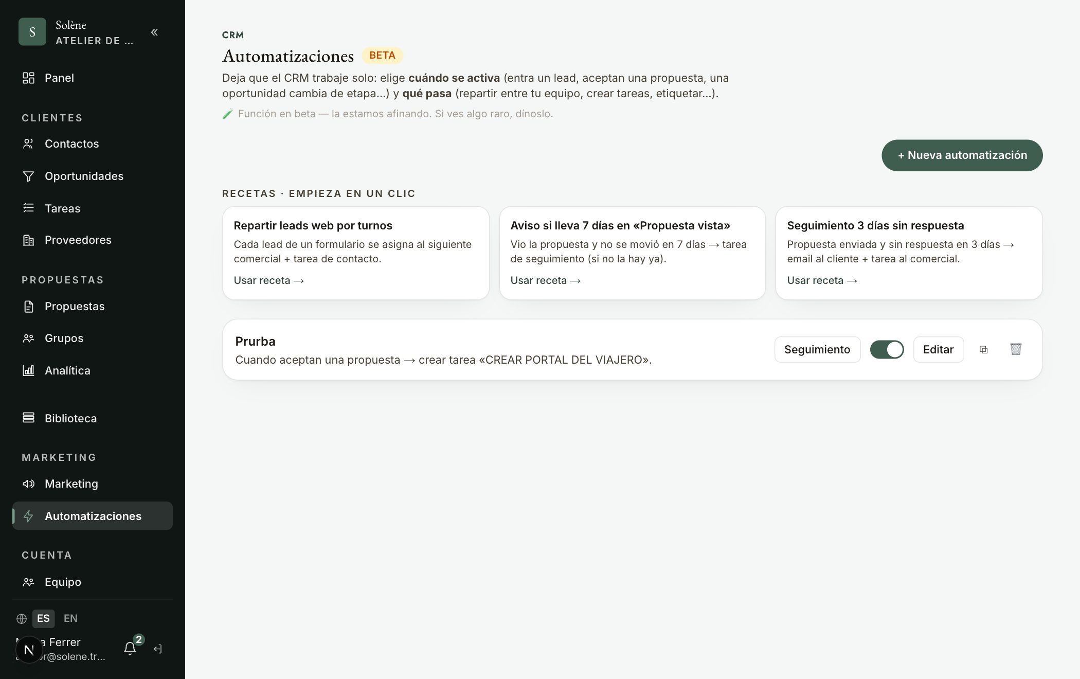 ¿Cómo funcionan las automatizaciones?